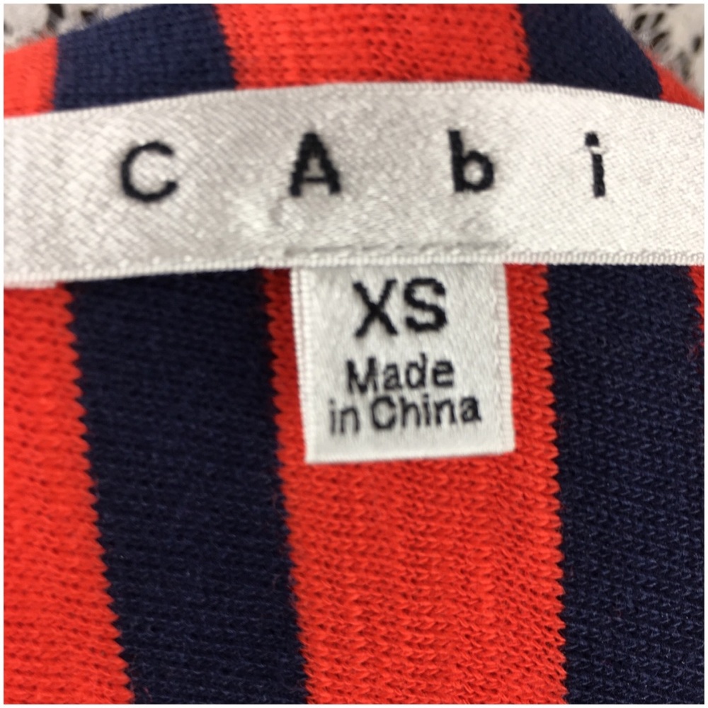 CAbi Navy & Red Stripe Jacket - Picture 4 of 4